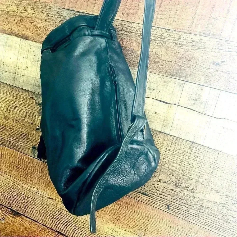 Julia Duran Rainguarded Leather VTE Sling/Backpack Bag